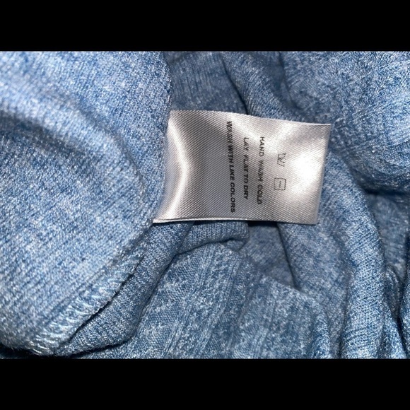 NSR Lucia Slit Ribbed Knit Jewel Neck Bell Sleeve Stretch Form Fit Mini Dress XL - Picture 7 of 8